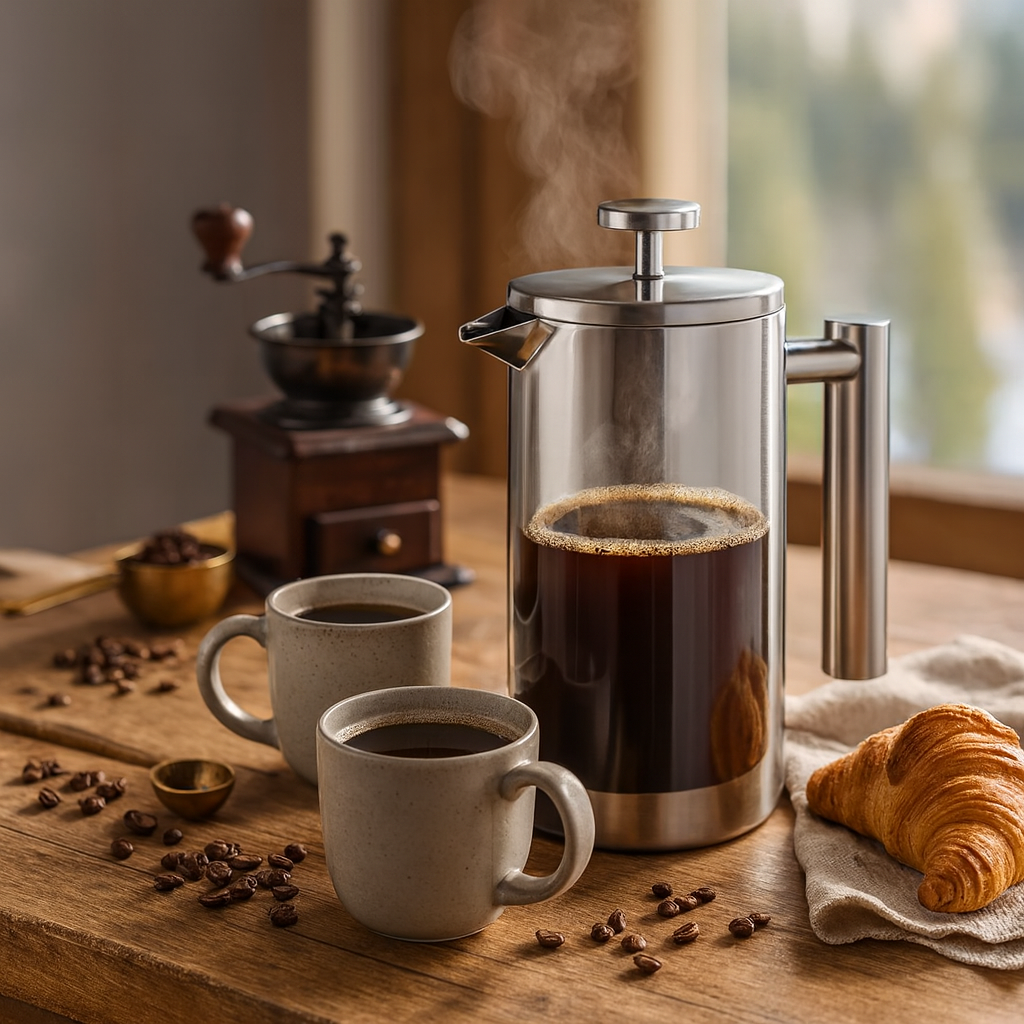 Cafera BrewPress™ – Cafetière à piston isotherme