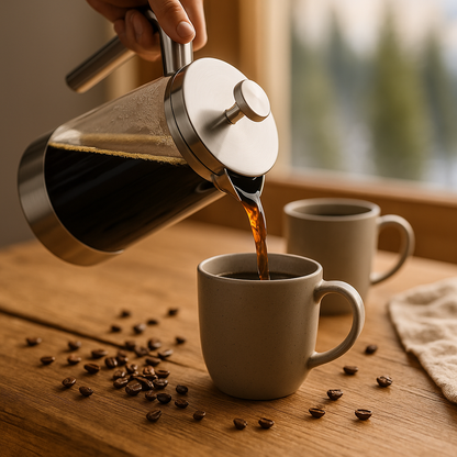 Cafera BrewPress™ – Cafetière à piston isotherme